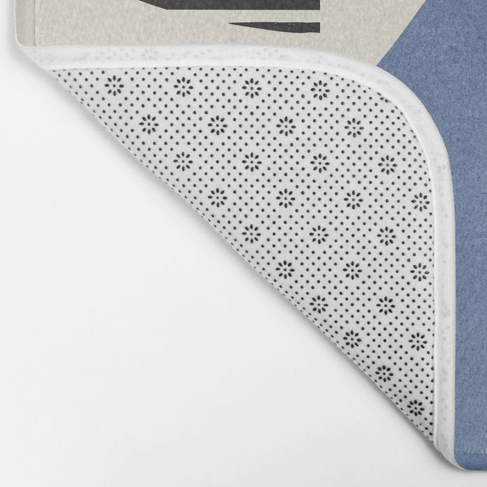 Abstract Lines Composition - 3 Colors Bath Mat Gallery Image 2