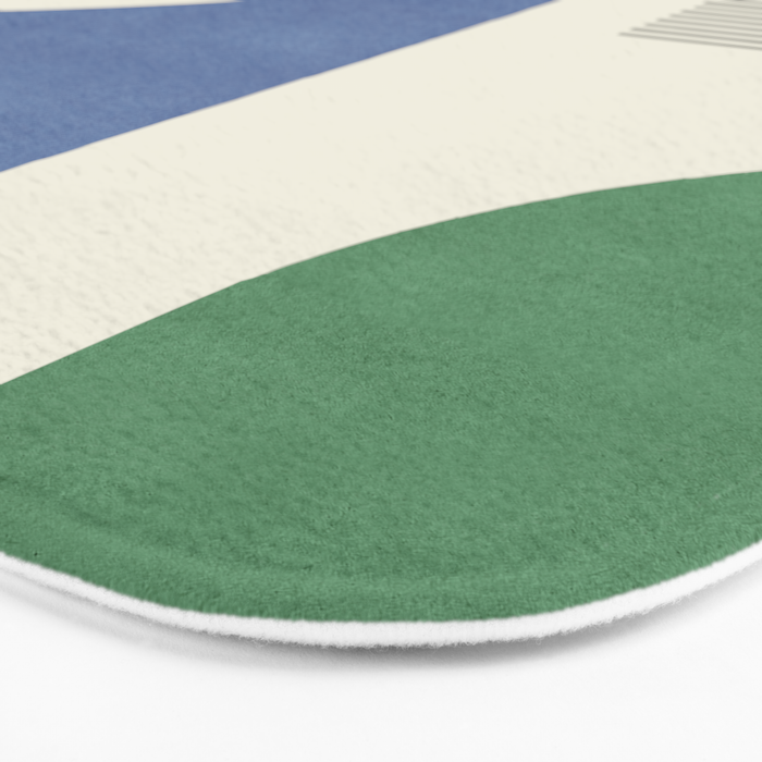Abstract Lines Composition - 3 Colors Bath Mat Gallery Image 3