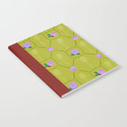 Tennis Rackets & Roses in Lime & Lavender Notebook Gallery Image 2
