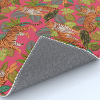 Tropical Tigers In Hot Pink Rug Gallery Image 4