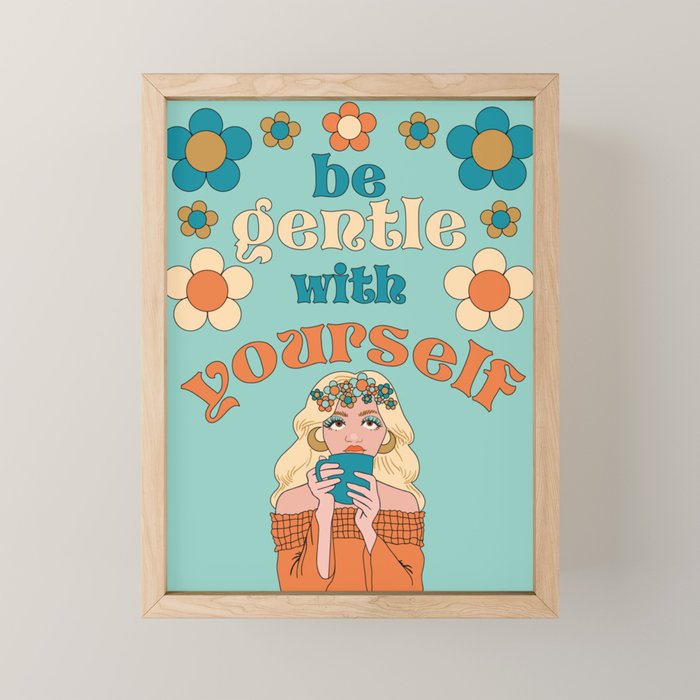 SELF CARE Mini Art Print Gallery Image 1