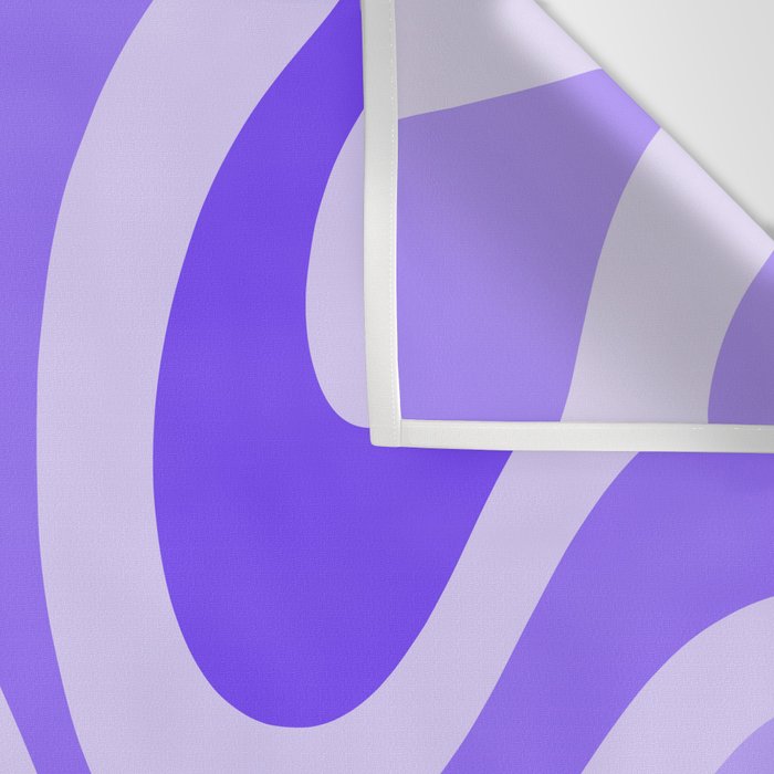 Liquid Swirl Abstract Pattern in Bright Lavender Purple Wall Tapestry Gallery Image 3
