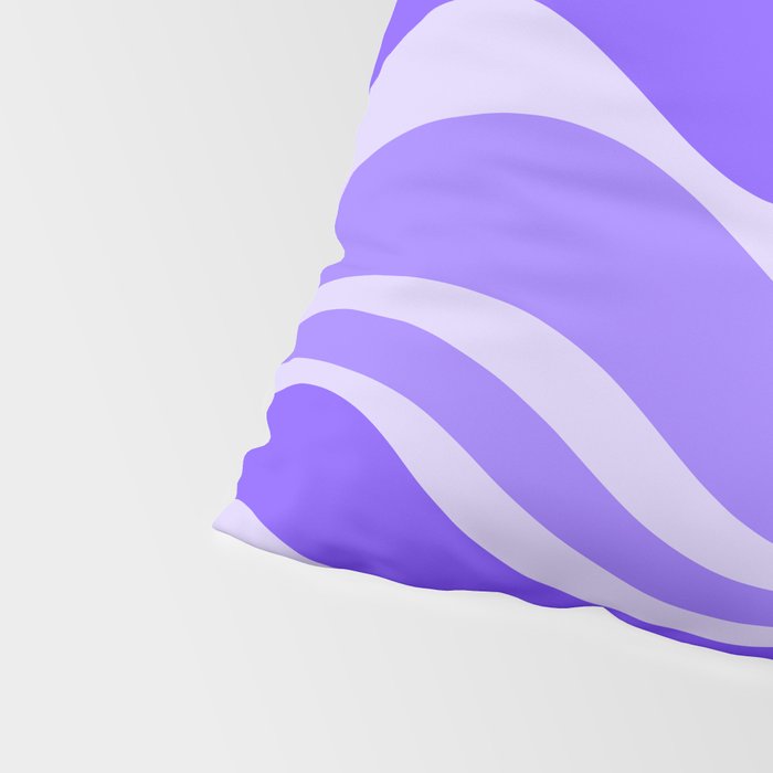 Liquid Swirl Abstract Pattern in Bright Lavender Purple Pillow Sham Gallery Image 4