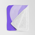 Liquid Swirl Abstract Pattern in Bright Lavender Purple Throw Blanket Gallery Image 3