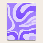 Liquid Swirl Abstract Pattern in Bright Lavender Purple Notebook Gallery Image 4