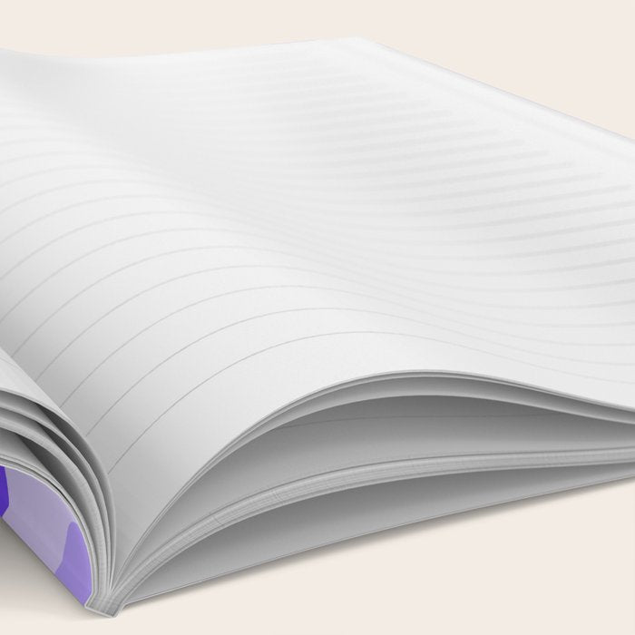 Liquid Swirl Abstract Pattern in Bright Lavender Purple Notebook Gallery Image 2