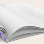 Liquid Swirl Abstract Pattern in Bright Lavender Purple Notebook Gallery Image 2