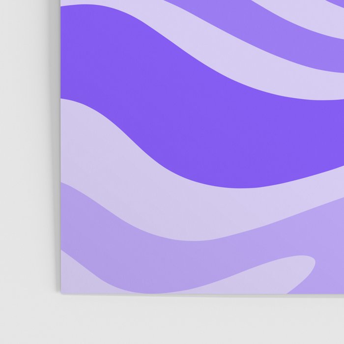 Liquid Swirl Abstract Pattern in Bright Lavender Purple Poster Gallery Image 3