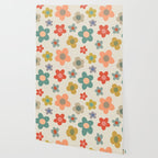 Flower Power Floral | Retro 60s 70s Wallpaper Gallery Image 2