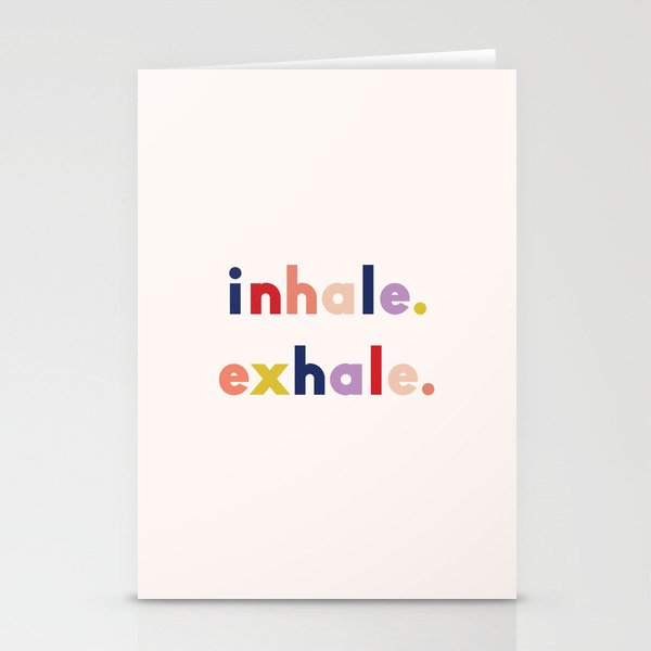 inhale exhale Stationery Card Gallery Image 1