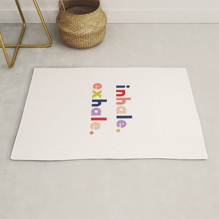 inhale exhale Rug Gallery Image 1