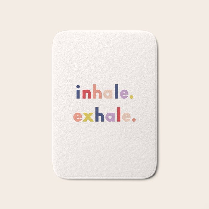 inhale exhale Bath Mat Gallery Image 1