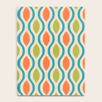 Mid Century Modern Style 336 Orange Turquoise and Olive Green Notebook Gallery Image 4