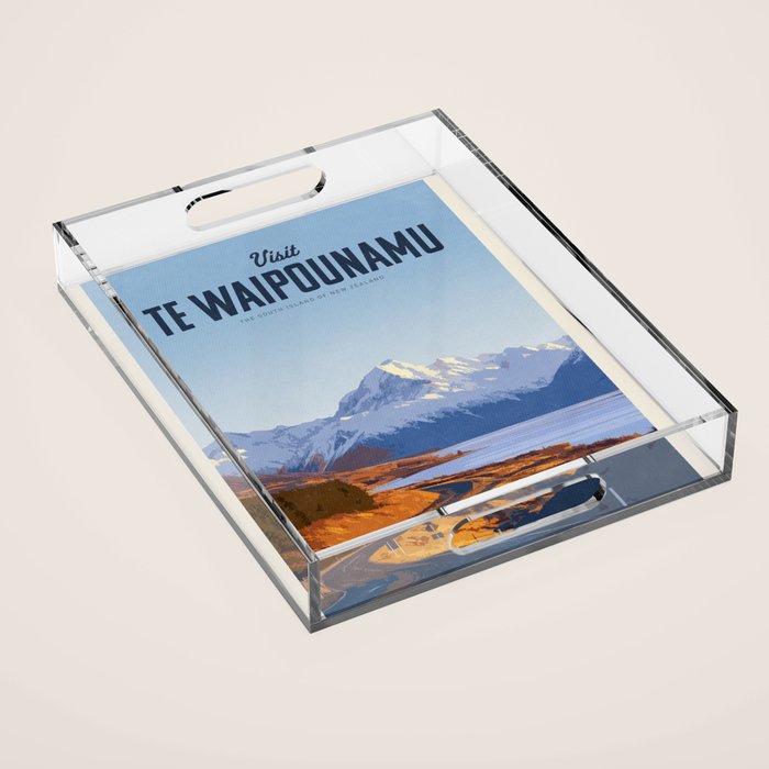 Visit Te Waipounamu Acrylic Tray Gallery Image 1