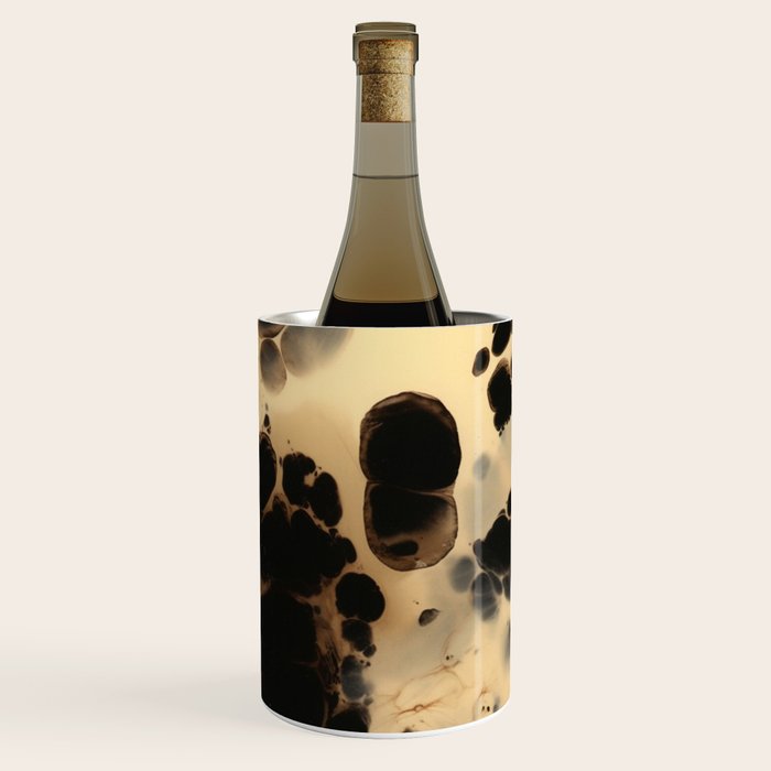 Black and Cream White Tortoiseshell Pattern Wine Chiller Gallery Image 3