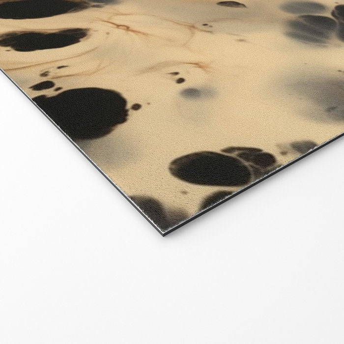 Black and Cream White Tortoiseshell Pattern Welcome Mat Gallery Image 2