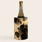 Black and Cream White Tortoiseshell Pattern Wine Chiller Gallery Image 1