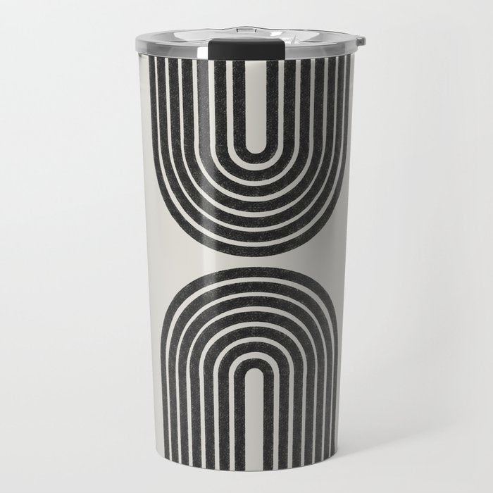 Geometric Shape, Arch Paper Art Travel Mug Gallery Image 1