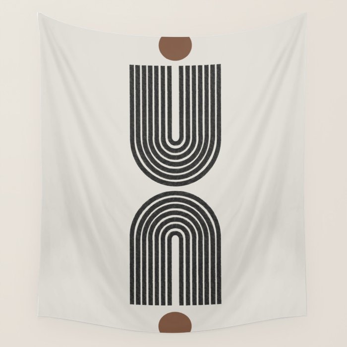 Geometric Shape, Arch Paper Art Wall Tapestry Gallery Image 1