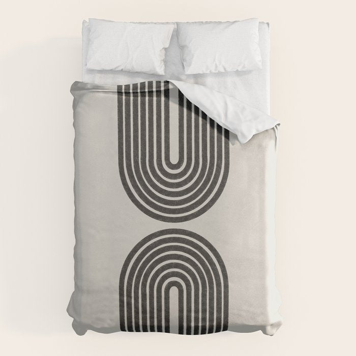 Geometric Shape, Arch Paper Art Duvet Cover Gallery Image 1