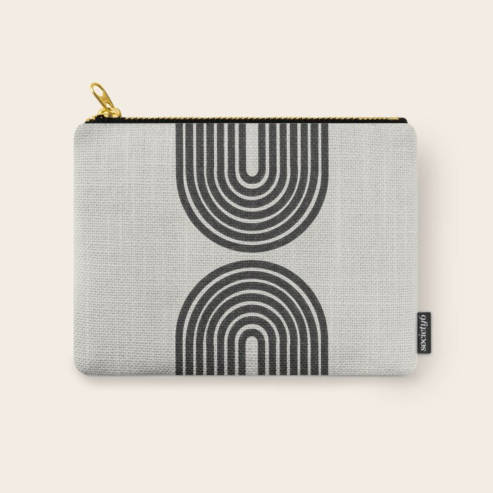 Geometric Shape, Arch Paper Art Carry All Pouch Gallery Image 1