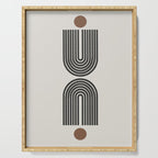 Geometric Shape, Arch Paper Art Serving Tray Gallery Image 1