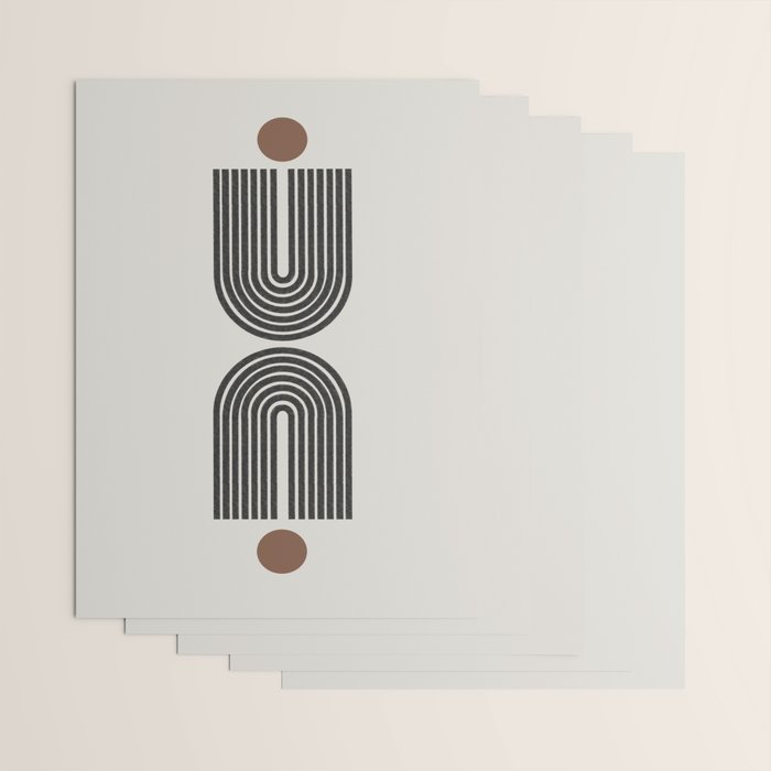 Geometric Shape, Arch Paper Art Wrapping Paper Gallery Image 3