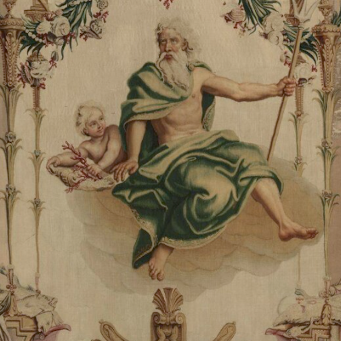 Antique 18th Century 'Neptune' French Tapestry Coffee Mug Gallery Image 2