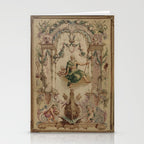 Antique 18th Century 'Neptune' French Tapestry Stationery Card Gallery Image 2