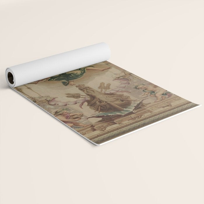 Antique 18th Century 'Neptune' French Tapestry Yoga Mat Gallery Image 2