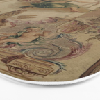 Antique 18th Century 'Neptune' French Tapestry Bath Mat Gallery Image 3