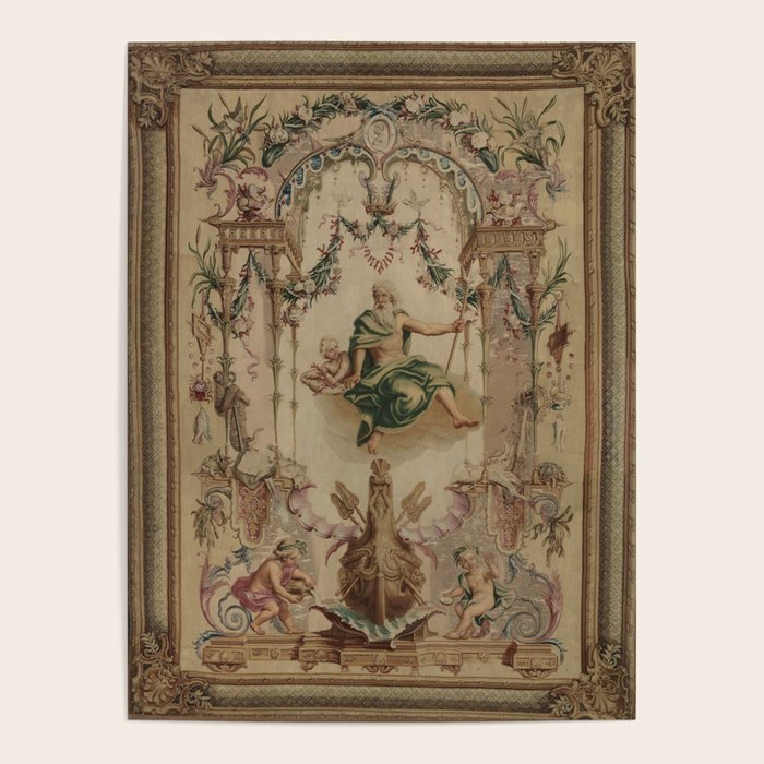 Antique 18th Century 'Neptune' French Tapestry Poster Gallery Image 4
