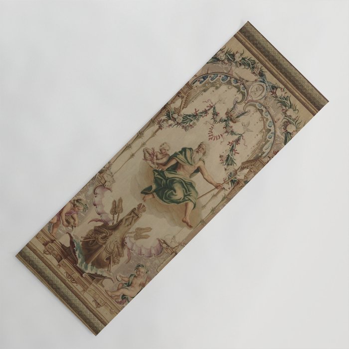 Antique 18th Century 'Neptune' French Tapestry Yoga Mat Gallery Image 1