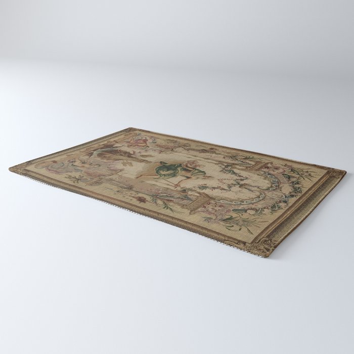 Antique 18th Century 'Neptune' French Tapestry Rug Gallery Image 3