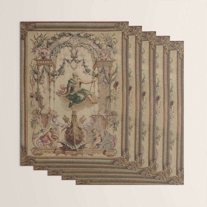 Antique 18th Century 'Neptune' French Tapestry Wrapping Paper Gallery Image 3