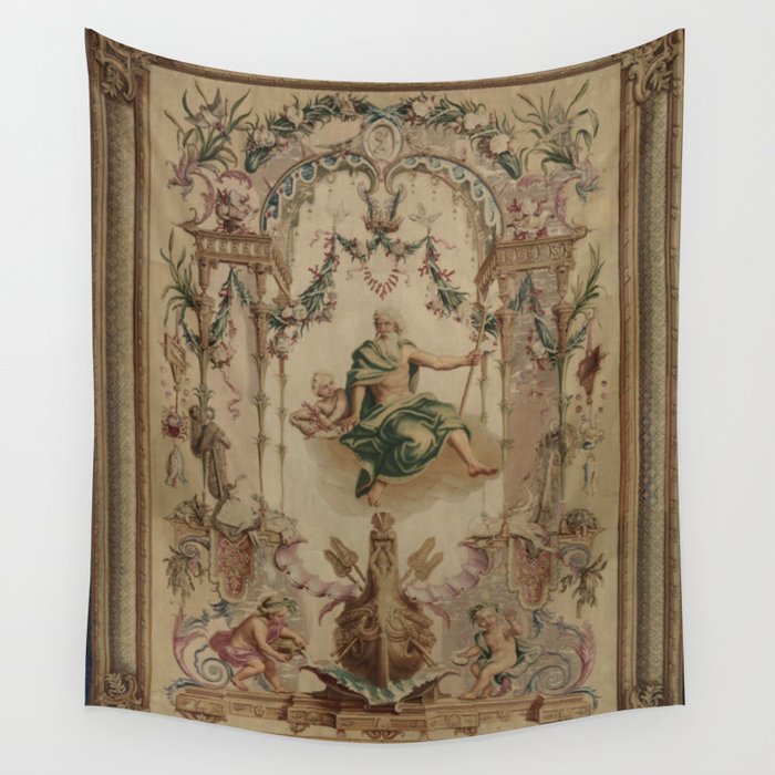 Antique 18th Century 'Neptune' French Tapestry Wall Tapestry Gallery Image 4
