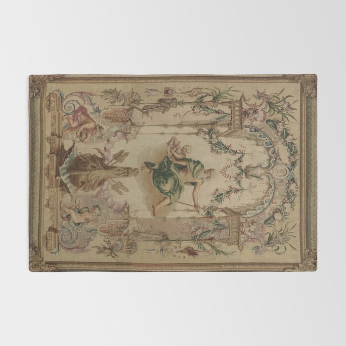 Antique 18th Century 'Neptune' French Tapestry Rug Gallery Image 2