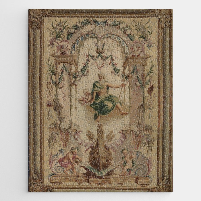 Antique 18th Century 'Neptune' French Tapestry Jigsaw Puzzle Gallery Image 1