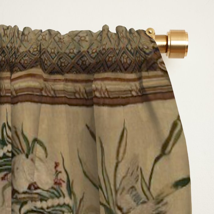 Antique 18th Century 'Neptune' French Tapestry Window Curtain Gallery Image 2