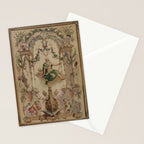 Antique 18th Century 'Neptune' French Tapestry Stationery Card Gallery Image 2