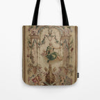 Antique 18th Century 'Neptune' French Tapestry Tote Bag Gallery Image 1