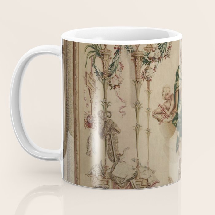 Antique 18th Century 'Neptune' French Tapestry Coffee Mug Gallery Image 3
