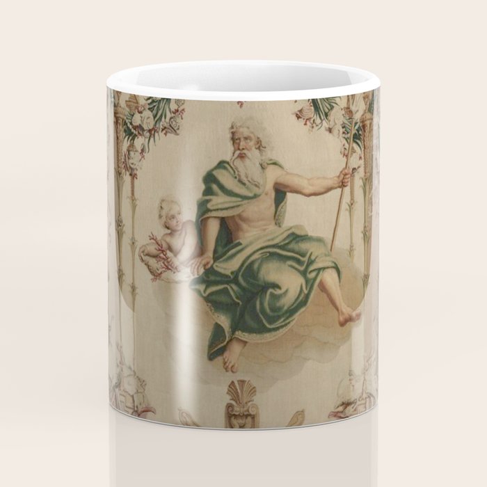Antique 18th Century 'Neptune' French Tapestry Coffee Mug Gallery Image 4