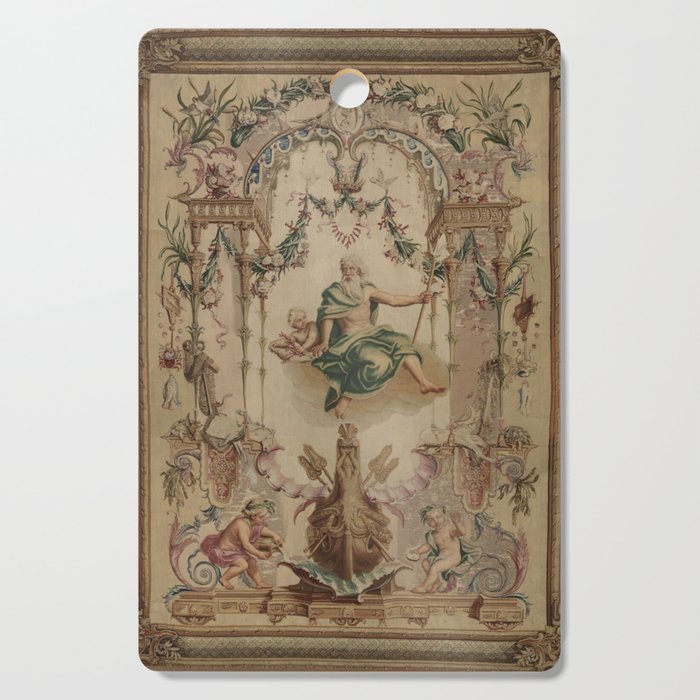 Antique 18th Century 'Neptune' French Tapestry Cutting Board Gallery Image 1