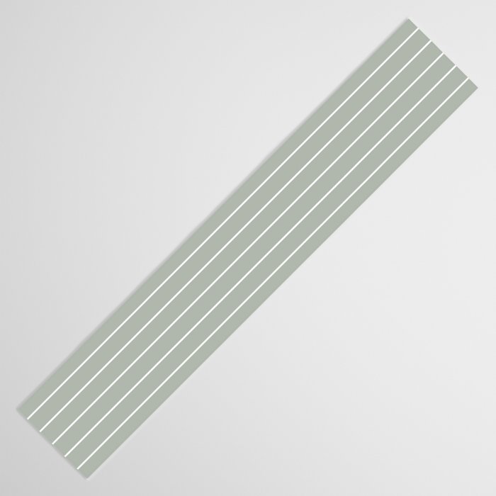 Minimal Arch LIV Pastel Sage Green Modern Geometric Lines Table Runner Gallery Image 3