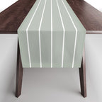 Minimal Arch LIV Pastel Sage Green Modern Geometric Lines Table Runner Gallery Image 1