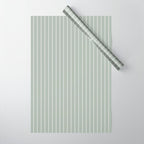 Minimal Arch LIV Pastel Sage Green Modern Geometric Lines Wrapping Paper Gallery Image 1