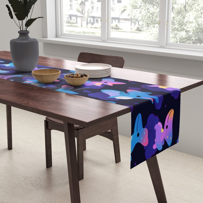 Pteranodon in the blue sky Table Runner Gallery Image 2