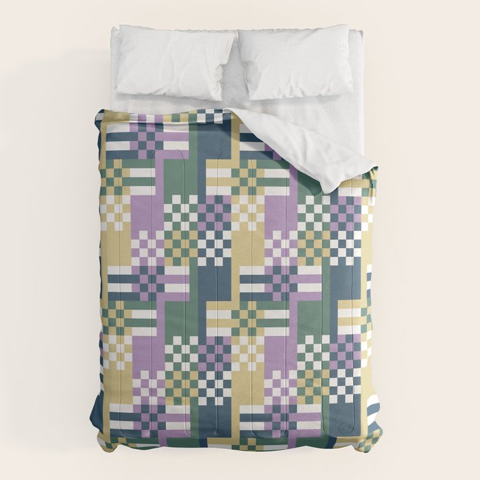Abstract Block Mosaic R Comforter Gallery Image 6