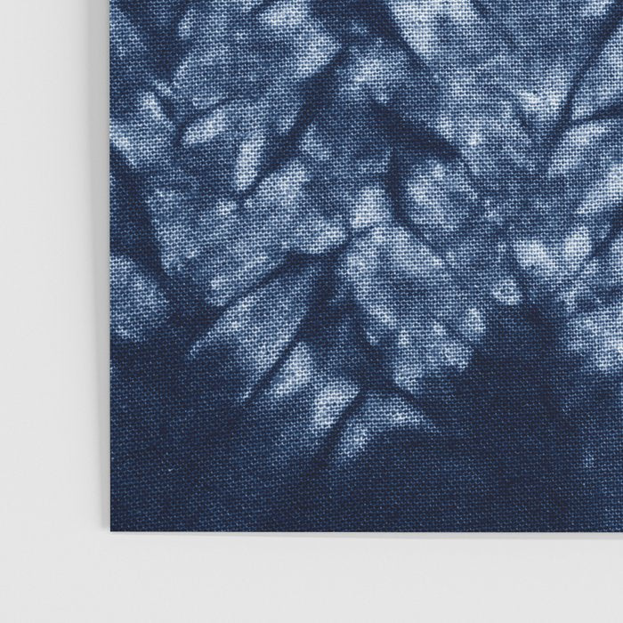 Indigo Blue Shibori Tie Dye, Boho Art Poster Gallery Image 3